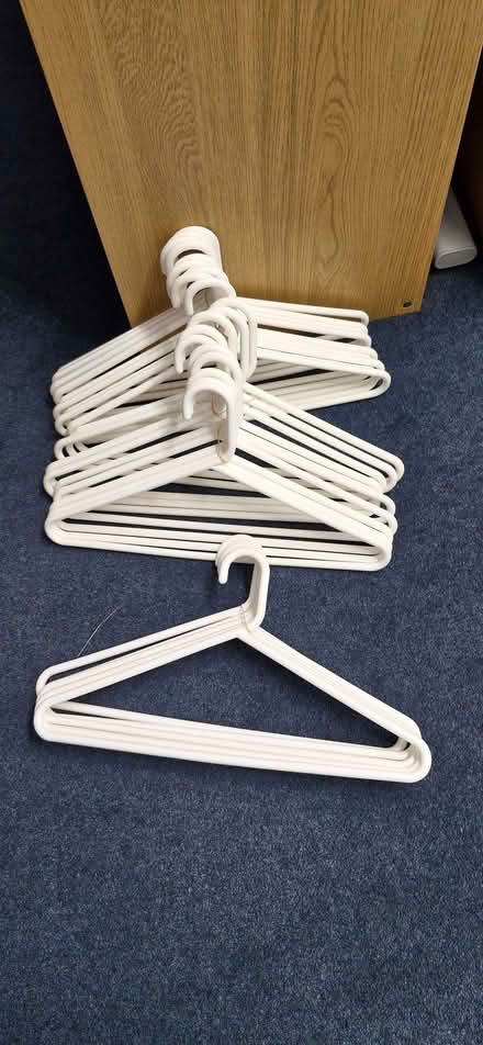 Photo of free Plastic coat hangers x 24 (Brickhill MK41) #1