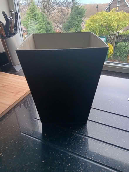 Photo of free Black leather waste basket (Lower Walkley S6) #1