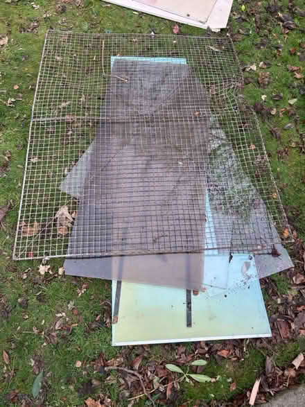 Photo of free Metal mesh and Perspex sheet (Lymm) #1