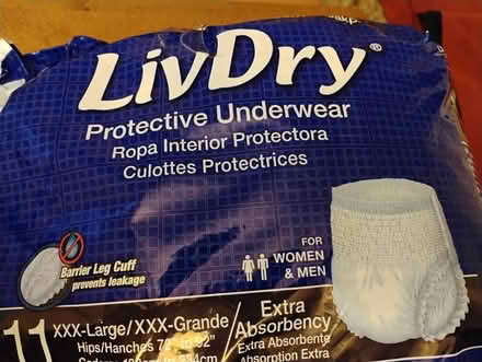 Photo of free "Depends" type adult underwear (Dorsey's Search) #1