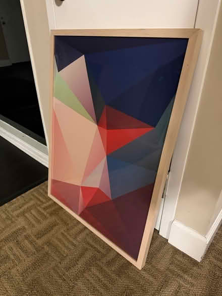 Photo of free Wood-framed art print (Valencia Avenue, Sunnyvale) #2