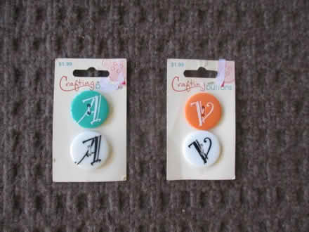 Photo of free A and V monogram buttons (casselberry) #1
