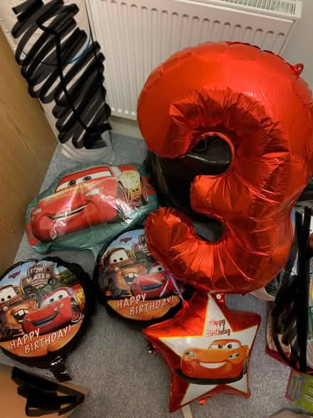 Photo of free Cars Lightning McQueen 3rd birthday balloons (Cholsey Meadows OX10) #1