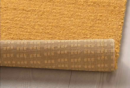 Photo of free IKEA LANGSTED rug 60x90 cm yellow low pile (St Margarets TW1) #2