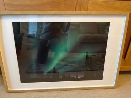 Photo of free Large Ikea frame with northern lights print (Ensleigh) #1