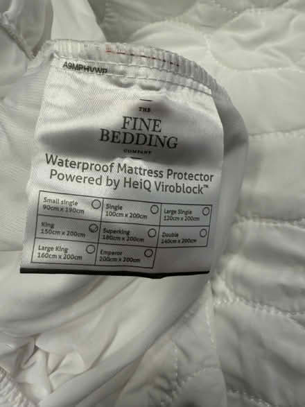 Photo of free Waterproof mattress protector-king (Surbiton KT6) #1