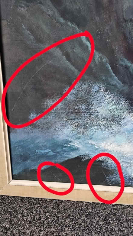 Photo of free Large 'Leslie Cole' Painting (Wigmore, Gillingham) #3