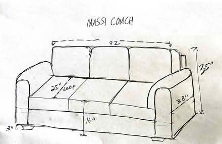 Photo of free Black Leather Couch (near 4900 Howard -Skokie, IL) #3