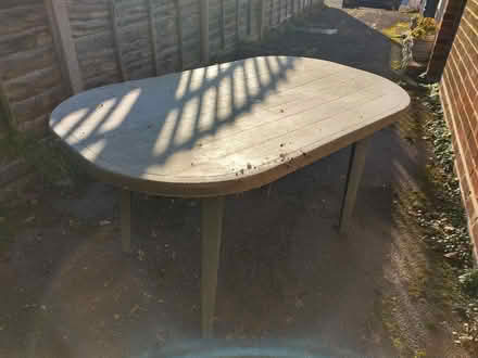 Photo of free Plastic Garden Table (Roseacre ME15) #1