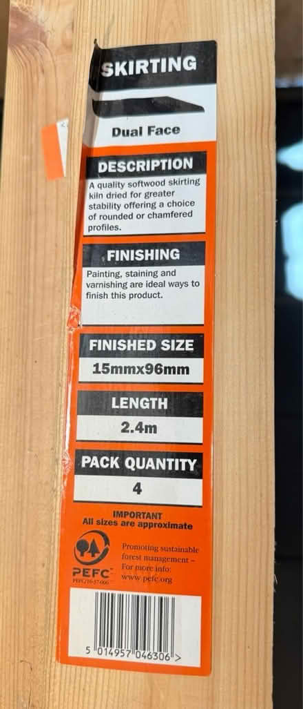 Photo of free 2x 2.4m skirting boards (Sevenoaks TN13) #1