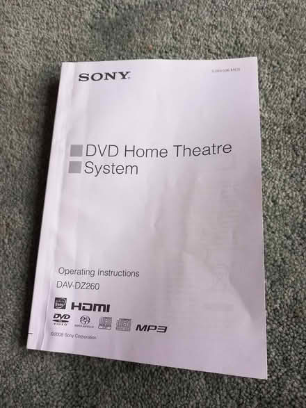 Photo of free Sony DVD Home Theatre System (Lisvane CF14) #2