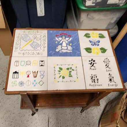 Photo of free GONE ASAP! Small rolling Table (Near the Valrico Home Depot) #3