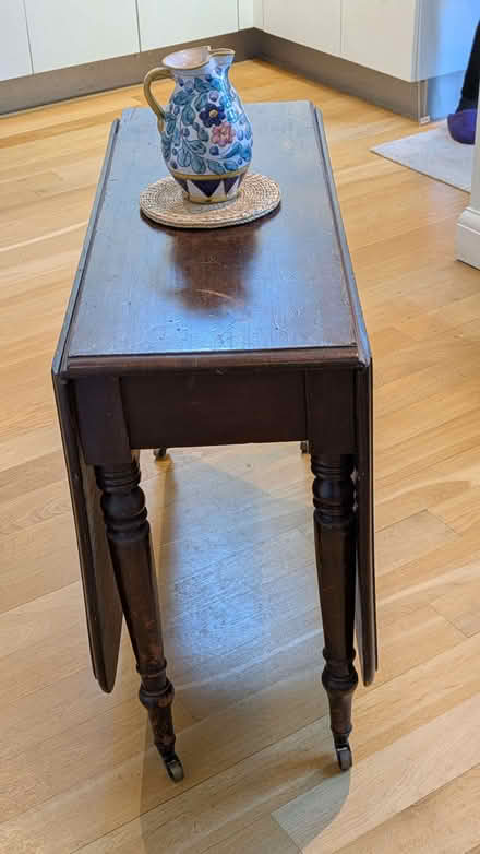 Photo of free Drop leaf table, can be used folded as a shelf (Wandsworth Common SW12) #3