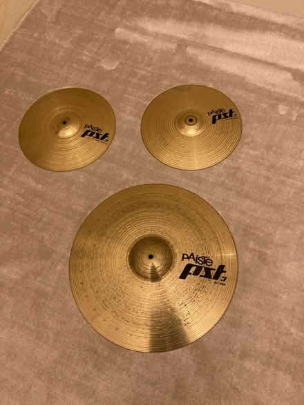 Photo of free Percussion: 3 pAisTe cymbals (Ashton-on-Ribble PR2) #1