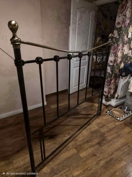 Photo of free Metal king-size headboard (Vigo NE38) #1