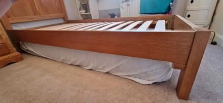 Photo of free Solid Wood Bed Frame (Knebworth SG3) #2