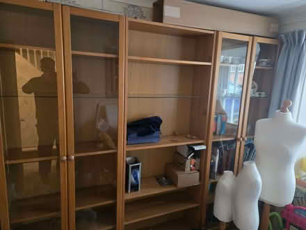 Photo of free 3 X oak effect IKEA 'Billy' Cupboards plus doors etc (Rochester ME1) #1