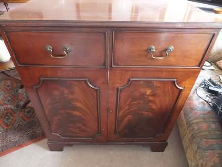 Photo of free Mahogany TV cabinet (Bourton on the Water GL54) #1