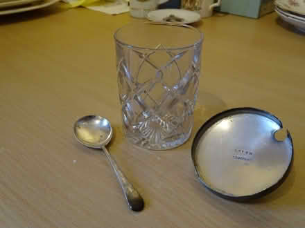 Photo of free Cut glass preserve jar with lid and spoon (Wildwood ST17) #3