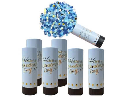 Photo of Blue confetti cannon (Brentford) #1