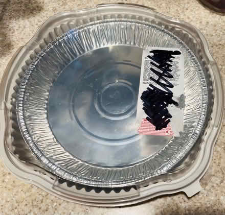 Photo of free Aluminum Pie Pan with Lid - XL (Redwood City) #1
