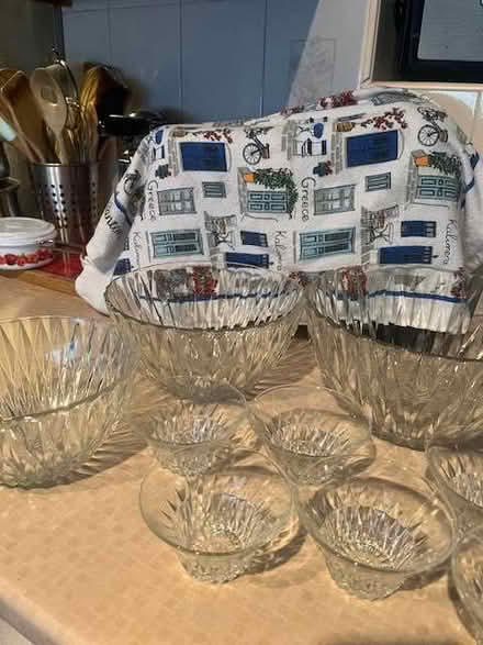 Photo of free Just in time for party time! Set of glass bowls (Stone Cross BN23) #1