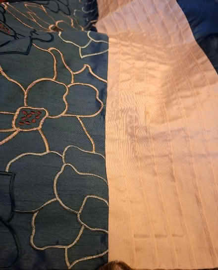 Photo of free Pair Dunhelm tourquoise lined cutains (Henley-on-Thames RG9) #1