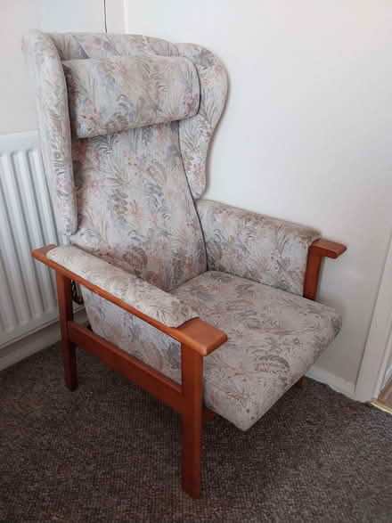 Photo of free Armchair & footstool (Oxhey Hall WD19) #2
