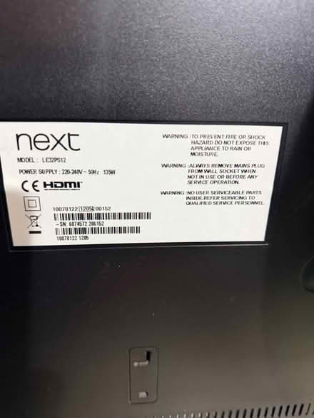 Photo of free next 32” tv (Whitton TW3) #3