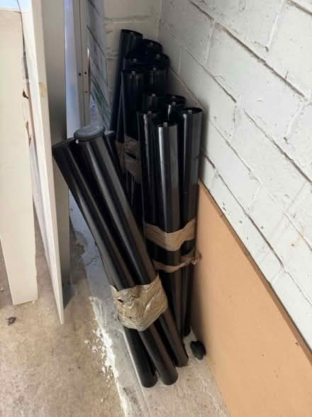 Photo of free 4 black Ikea desks 150x75 cm (ME1 2SN) #2