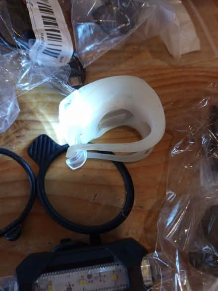 Photo of free Random cheap bike lights white and red (Hemyock EX15) #2