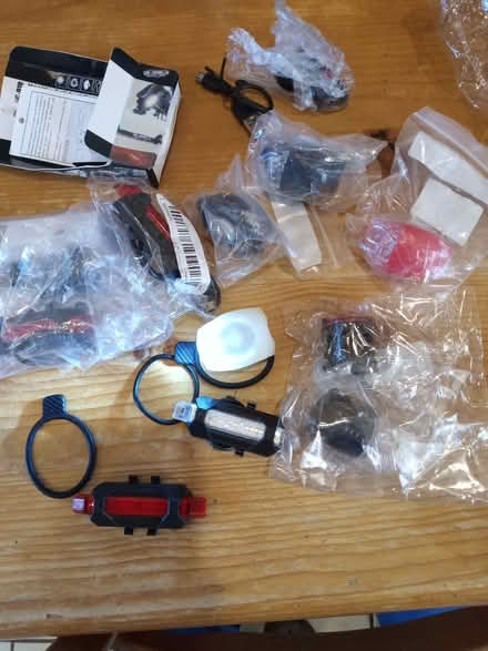 Photo of free Random cheap bike lights white and red (Hemyock EX15) #1