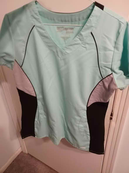 Photo of free Aqua scrubs top large (Travis Heights) #1