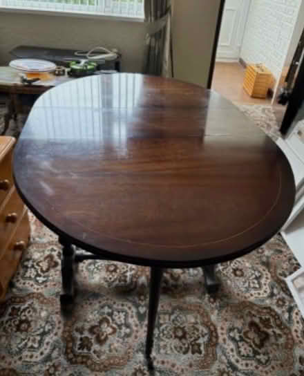 Photo of free Wooden drop leaf dining table (L30 3SA) #1