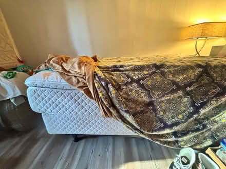 Photo of free Full size Metal Bed Frame And Bed (Glen burnie) #2