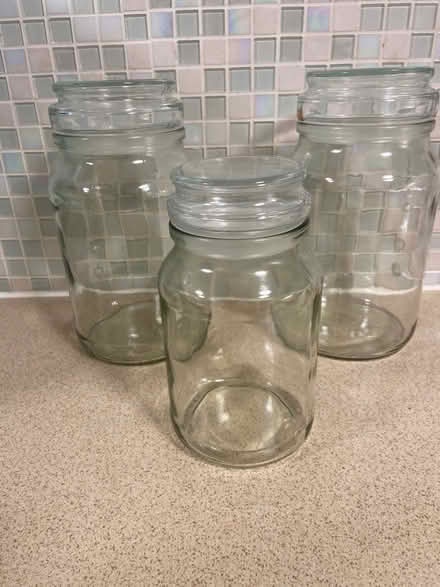 Photo of free Glass jars x 3 (Locks Heath SO31) #1