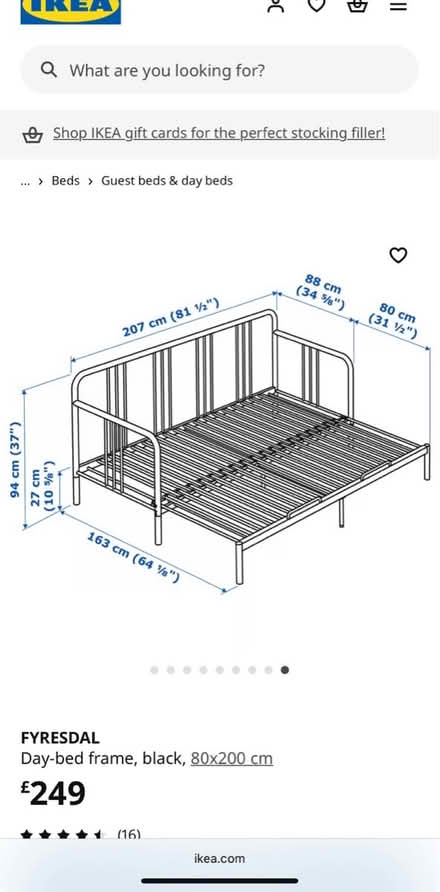 Photo of free IKEA metal day bed (AL1) #1