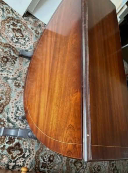 Photo of free Wooden drop leaf dining table (L30 3SA) #2