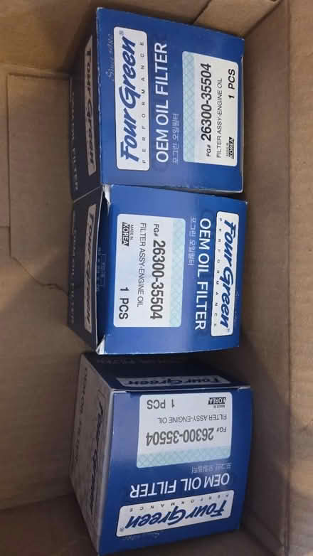 Photo of free 3 Hyundai/Kia oil filters (Bethesda Ayrlawn - near NIH) #1