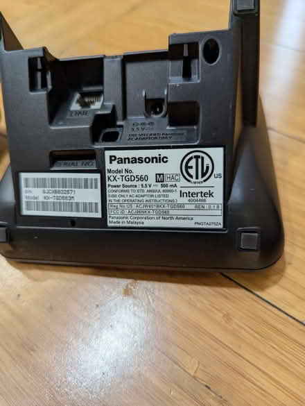 Photo of free Panasonic cordless phone (Cupertino Public Library) #3
