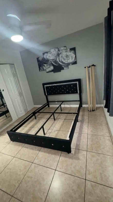 Photo of free Queen bed frame (3 Miami Gardens Road 33023) #2