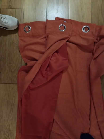 Photo of free Pair orange curtains (E9) #1