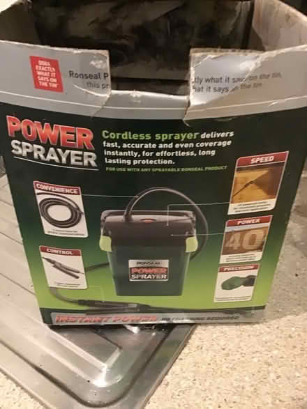 Photo of free Ronseal power sprayer - never used (Alderley Edge SK9) #2