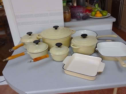 Photo of free Le Creuset LOOK-ALIKE Cast Iron 8-piece Cookware (Bexhill TN39) #1