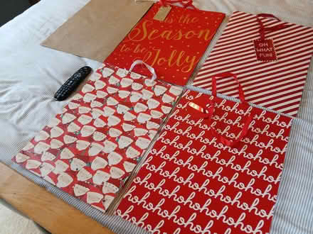 Photo of free 5 large Christmas gift bags (Parkhead EH11) #1