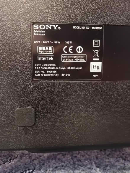 Photo of free 60" Sony Bravia HD TV (CM23) #3