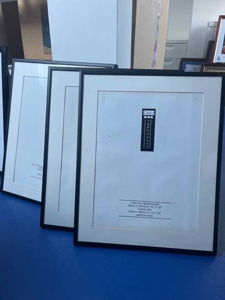 Photo of free Black picture frames 3 matching (Widcombe) #1