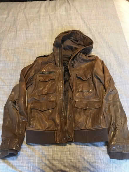Photo of free Brown leather jacket (Earlscourt) #1