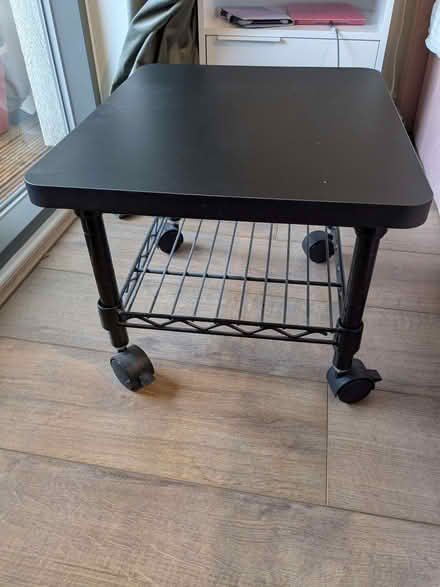 Photo of free Black printer stand on wheels for office/study (islington N1) #2