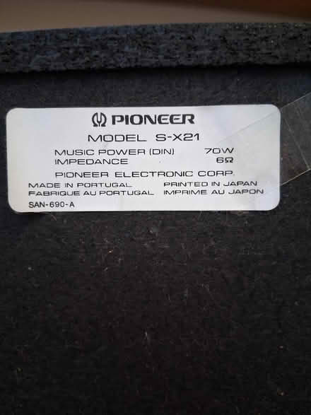 Photo of free Pair of Pioneer speakers (Northcourt OX14) #2